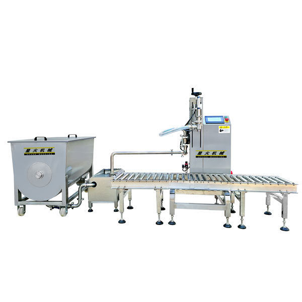 桶裝辣椒醬生產(chǎn)線(xiàn)-稱(chēng)重辣椒醬灌裝機(jī)械